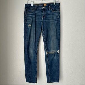 Pilcro and‎ the Letterpress Womens straight dark wash distressed FV/ EDIT Jeans